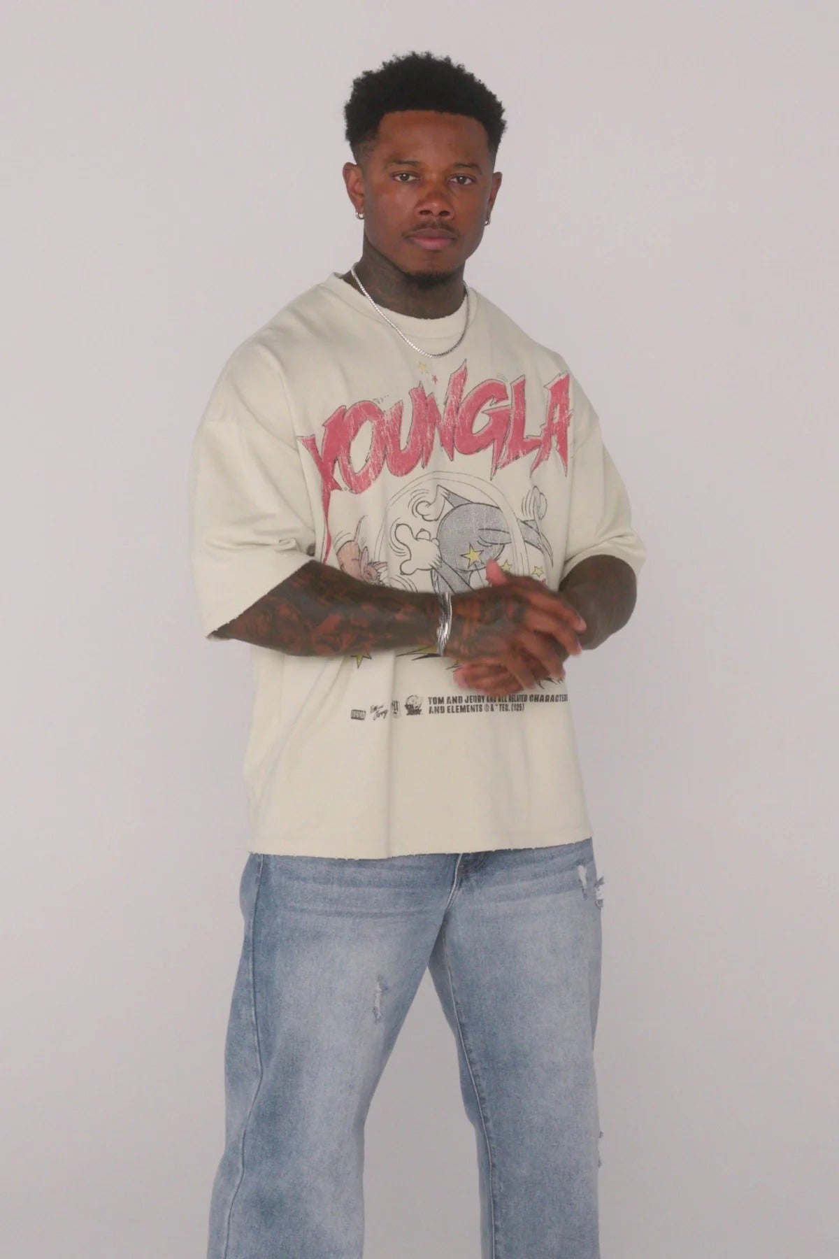 YoungLA x Tom & Jerry “Fight Time” Vintage Tee