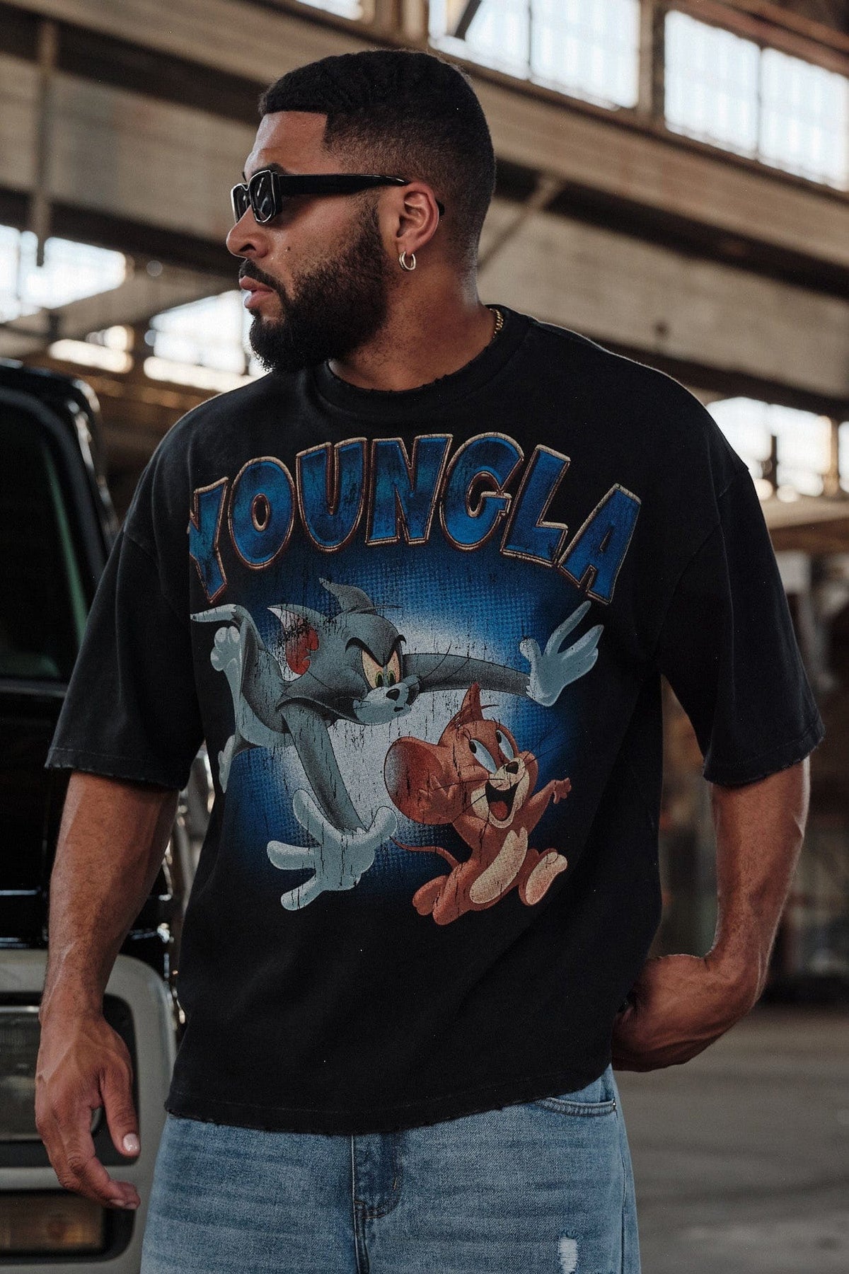 YoungLA x Tom & Jerry “The Chase” Vintage Graphic Tee