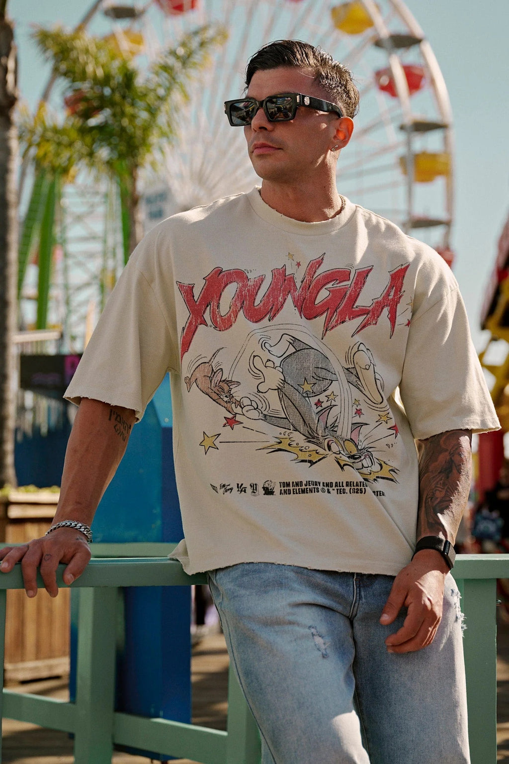 YoungLA x Tom & Jerry “Fight Time” Vintage Tee