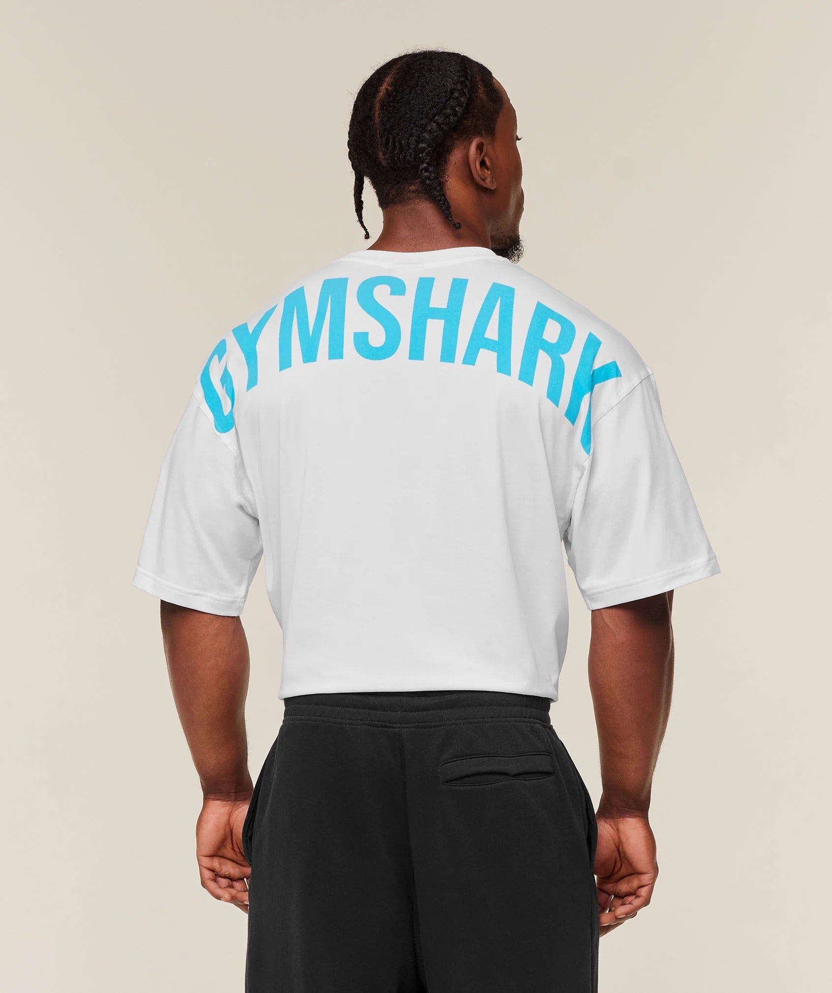 GS Power Oversized T-Shirt – White/Blue