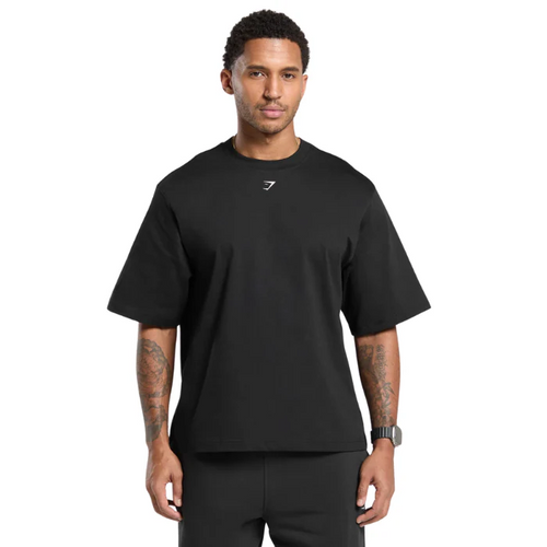 GS Oversized “Keep Showing Up” Graphic Tee – Black