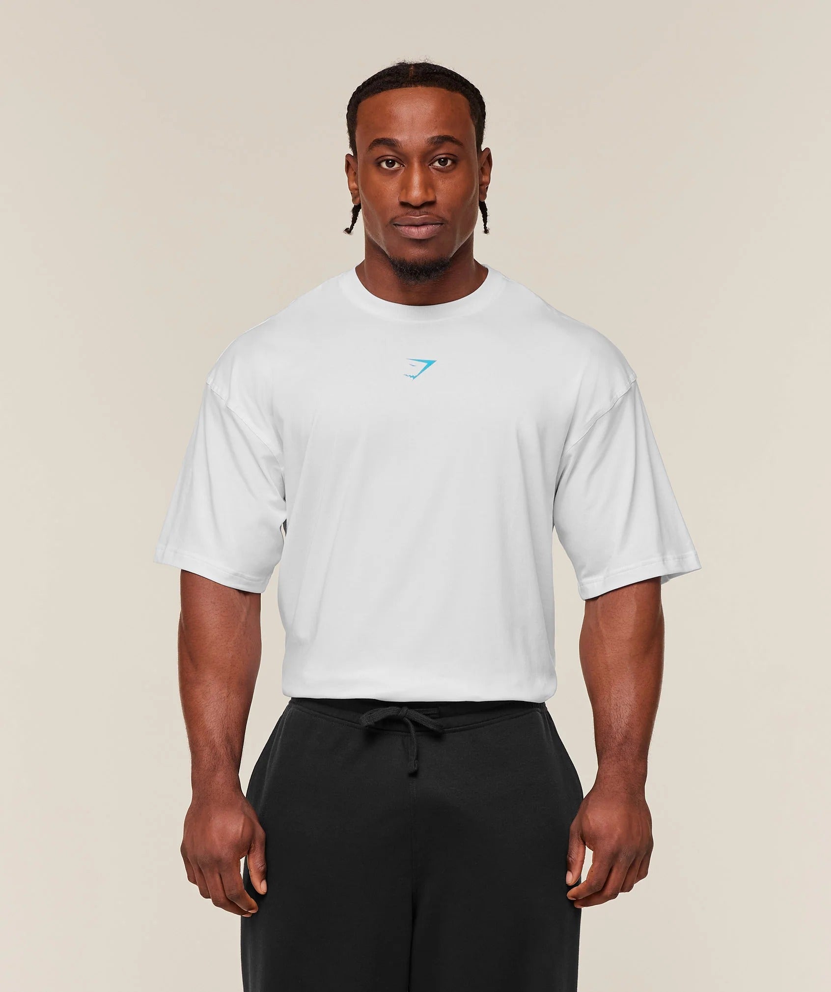 GS Power Oversized T-Shirt – White/Blue